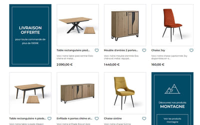 Meublez vous ! | Meubles pour un intérieur unique et confortable - Création de site internet