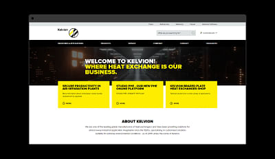 Corporate Website für Kelvion - Stratégie digitale
