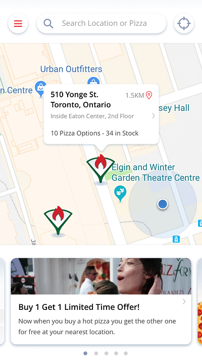 Mobile App Design & Development for Pizza Forno - App móvil