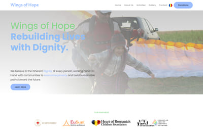 Wings of Hope - Création de site internet