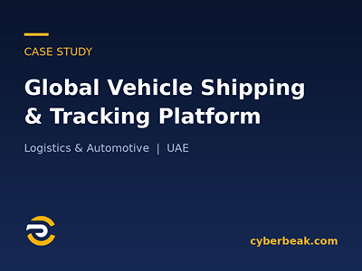 Global Vehicle Shipping & Tracking Platform - Web Application