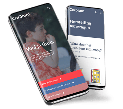 Cordium - samen voor radicaal digitaal - Website Creatie