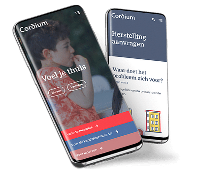 Cordium - samen voor radicaal digitaal - Website Creatie