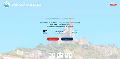 Page Joint Congress 2023 pour Evolis - Webseitengestaltung