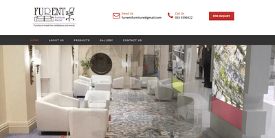 Website developed for Furent Furniture , Dubai - Estrategia de contenidos