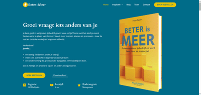 Beter is Meer - Website Creatie