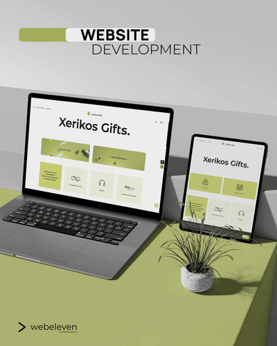 Website for Xerikos Gifts - Website Creation