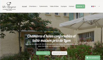 Refonte du site web de La Bergerie - Création de site internet