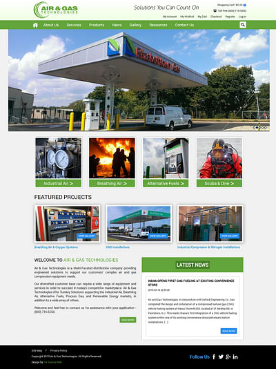 Air & Gas Technologies - Website Creation