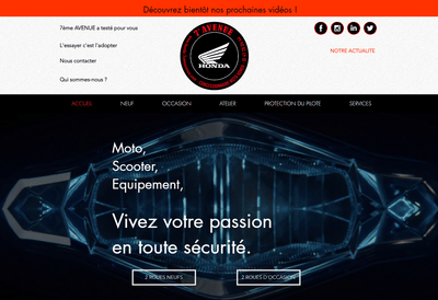 Site pour une concession Honda à Villejuif - Website Creation