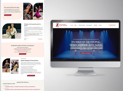 Création du site internet pour l’École 10 Danses - Creación de Sitios Web