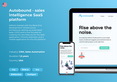 Autobound - sales intelligence SaaS platform - Webseitengestaltung