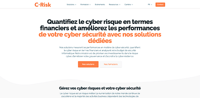 Site vitrine C-Risk - Création de site internet