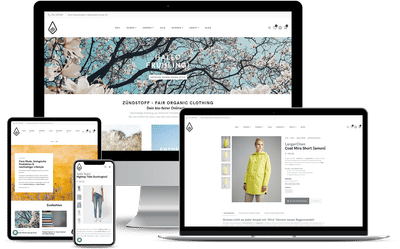 B2C Shopsystem & CMS für nachhaltige Mode - E-Commerce