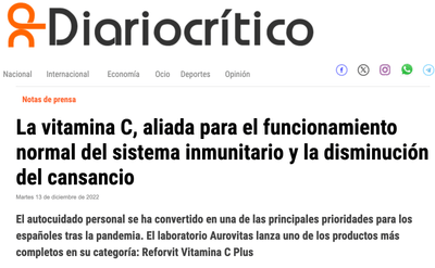 Gabinete de prensa (RRPP) Reforvit-Vitamina C Plus - Planification médias