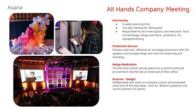 All Hands Company Meeting - Evenement