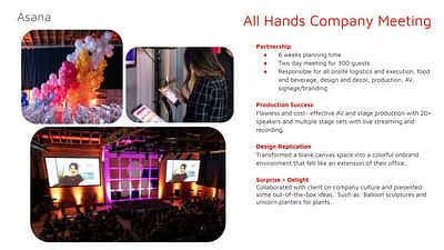 All Hands Company Meeting - Evento