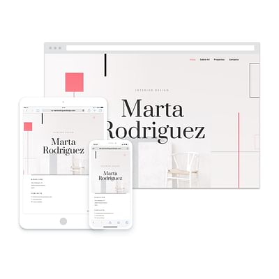 Marta Rodriguez Design - Website Creation