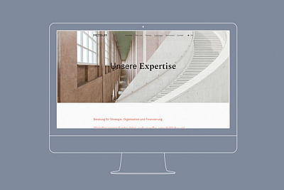 Website für Kulturberatung - Grafikdesign