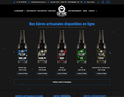 Refonte E-commerce d'une brasserie suisse - SEO