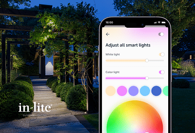 in-lite: tuinverlichting innovatie met IoT - Mobile App