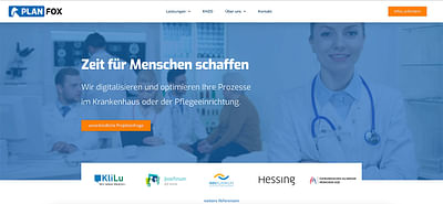 Planfox | Digitalisierung im Gesundheitswesen - Website Creation