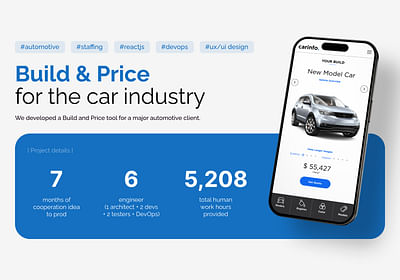 Build & Price for the car industry - Développement de Logiciel