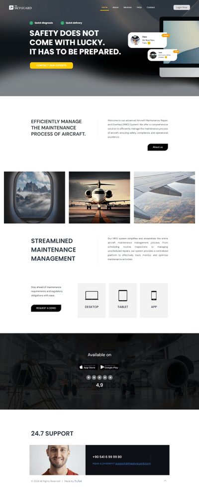 The Sky Guard Aircraft Maintenance - Cloud System - Cloud Consulting