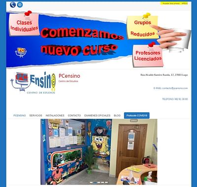 Página web PcEnsino - Creación de Sitios Web