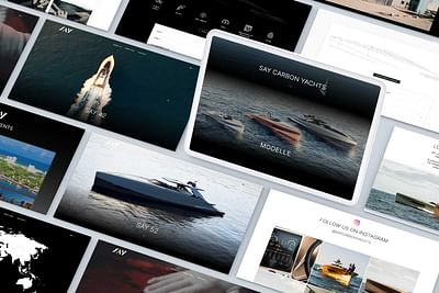 Ansprechende Website für Yacht Hersteller - Webseitengestaltung