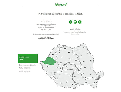 Website for a romanian agriculture company - Graphic Design