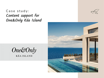 Content Support for One&Only Kea Island - Estudios de mercado