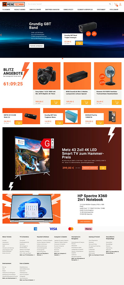 Meine Technik - Shopware Onlineshop - E-Commerce