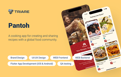Pantoh – A cooking app for creating and sharing recipes - Mobile App