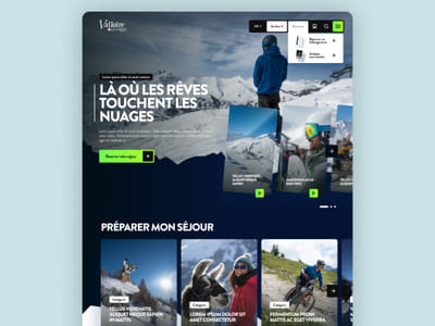 Lancement du nouveau site valloire.net - Création de site internet