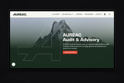 AUREAC — Identité visuelle & site WordPress - Création de site internet