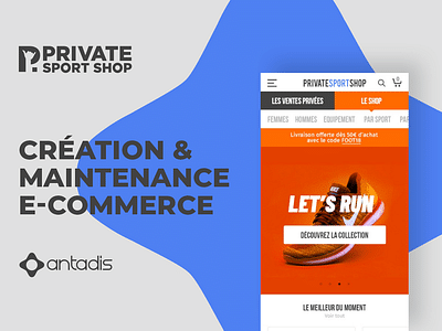 Création et maintenance ecommerce Privatesportshop - E-commerce