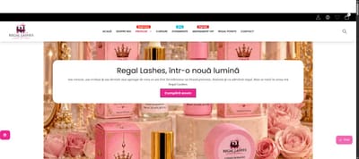 Regal Lashes - website, magazin online, email marketing & ads - E-Commerce