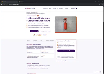 REALITY ACADEMY - Site corporate - Création de site internet