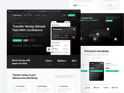 Design For Banking Startup - Création de site internet