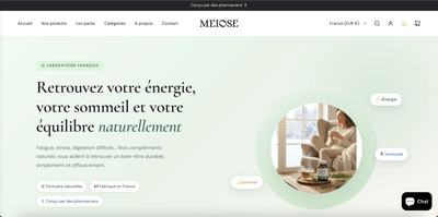 E-COMMERCE MARQUE MEIOSE - Référencement naturel