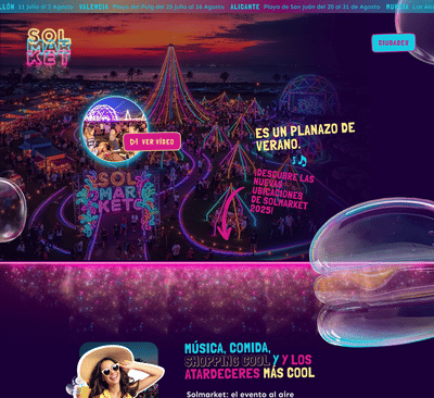 Immersive Website Experience for a Summer Lifestyle Festival - Website Administratie