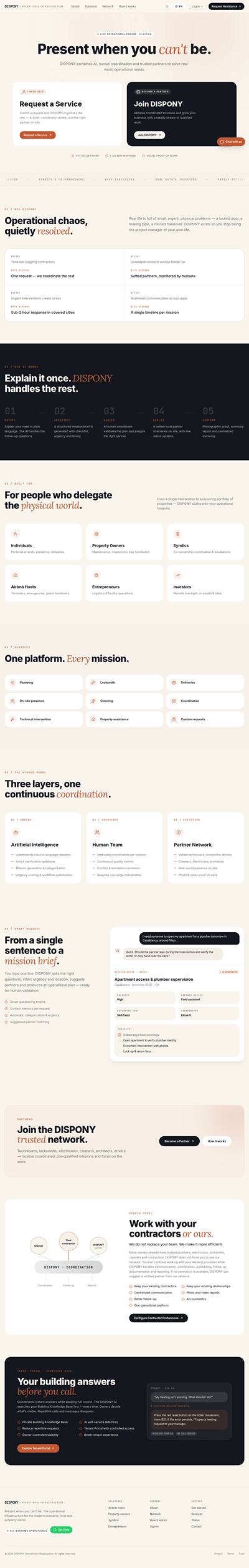 Dispony - Application web