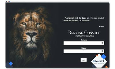 Banking Consult - Custom CRM System - Website Creatie