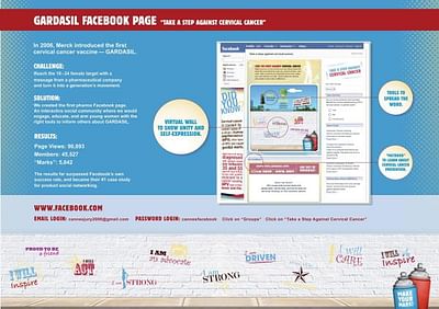 GARDASIL FACEBOOK PAGE - Publicidad