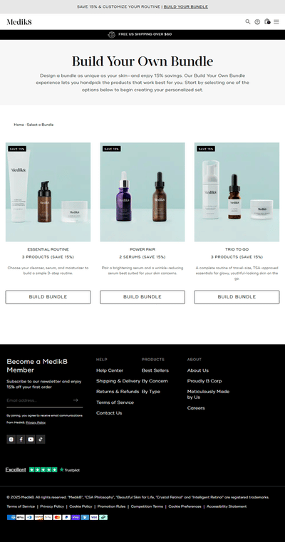Medik8 - Website Creation