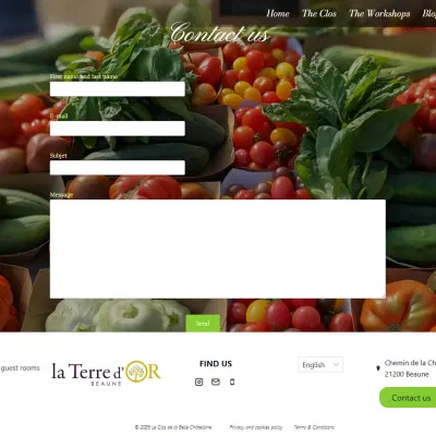 Le Clos de la Belle Châtelaine - Site web + SEO - Création de site internet