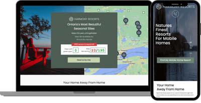 Harmony Resorts - Website Creation