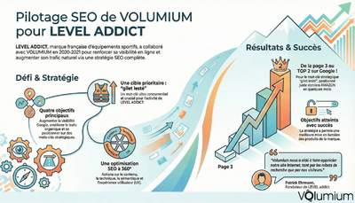 Pilotage SEO pour LEVEL ADDICT - Référencement naturel