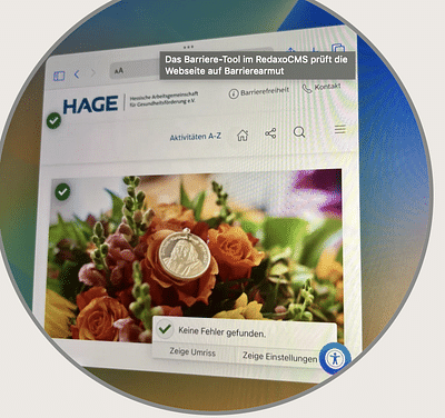 HAGE: Barrierearme Webseite veröffentlicht - Webanwendung